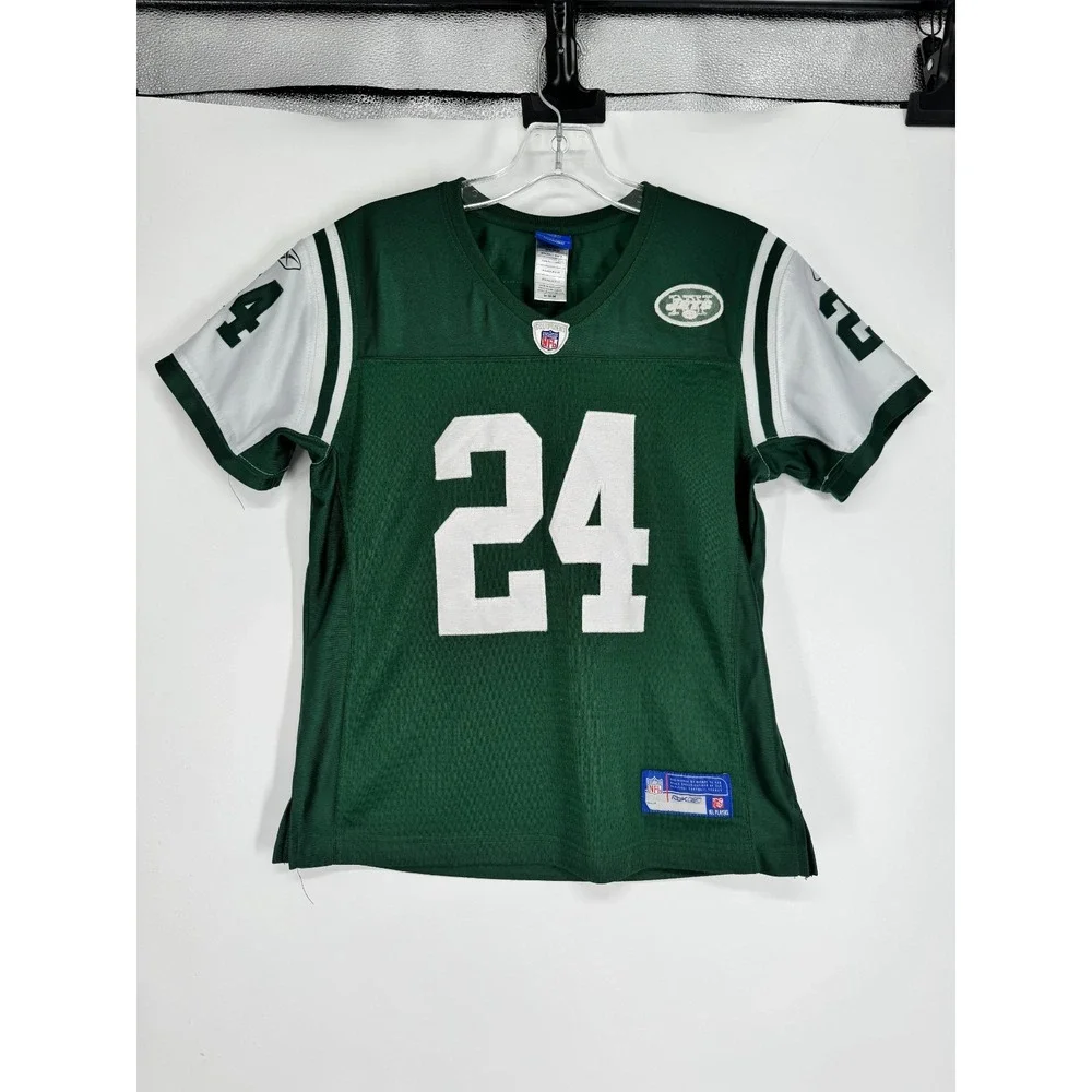 Reebok NFL New York Jets Darrelle Revis Jersey Youth Boys Medium Stitched Sewn